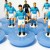 Subbuteo Andrew Table Soccer Napoli 1987-88 on classic Hasbro bases